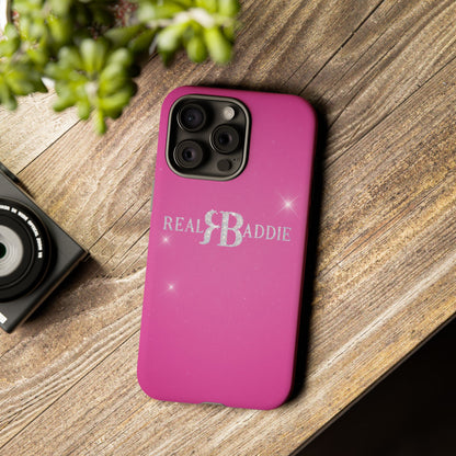 Real Baddie Tough Phone Case — Hot Pink Protective Case