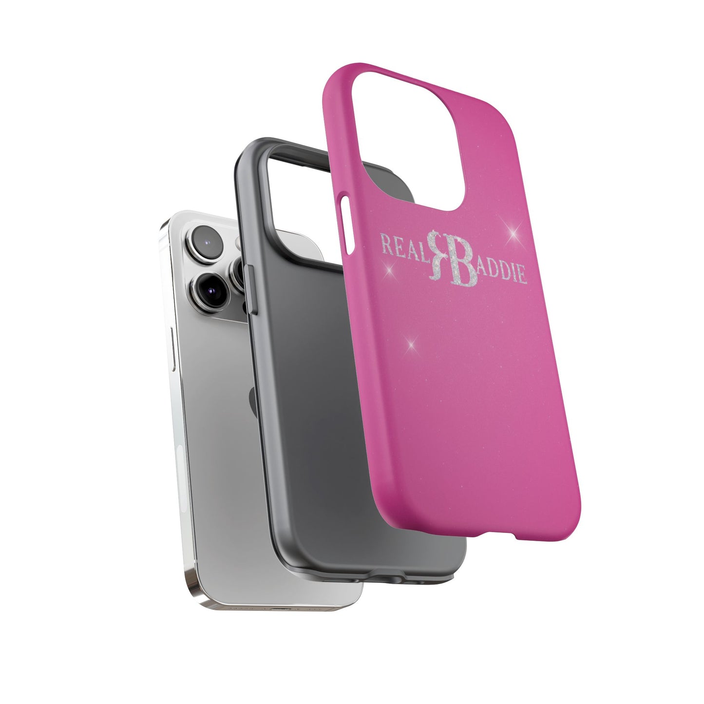 Real Baddie Tough Phone Case — Hot Pink Protective Case