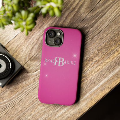 Real Baddie Tough Phone Case — Hot Pink Protective Case
