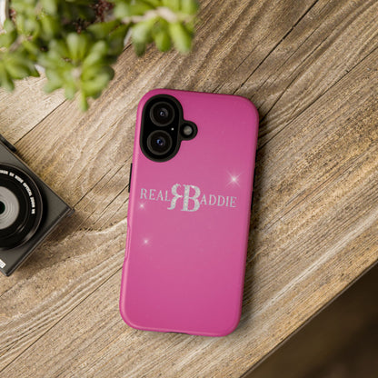 Real Baddie Tough Phone Case — Hot Pink Protective Case
