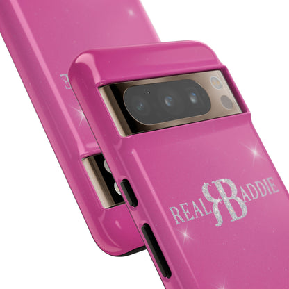 Real Baddie Tough Phone Case — Hot Pink Protective Case