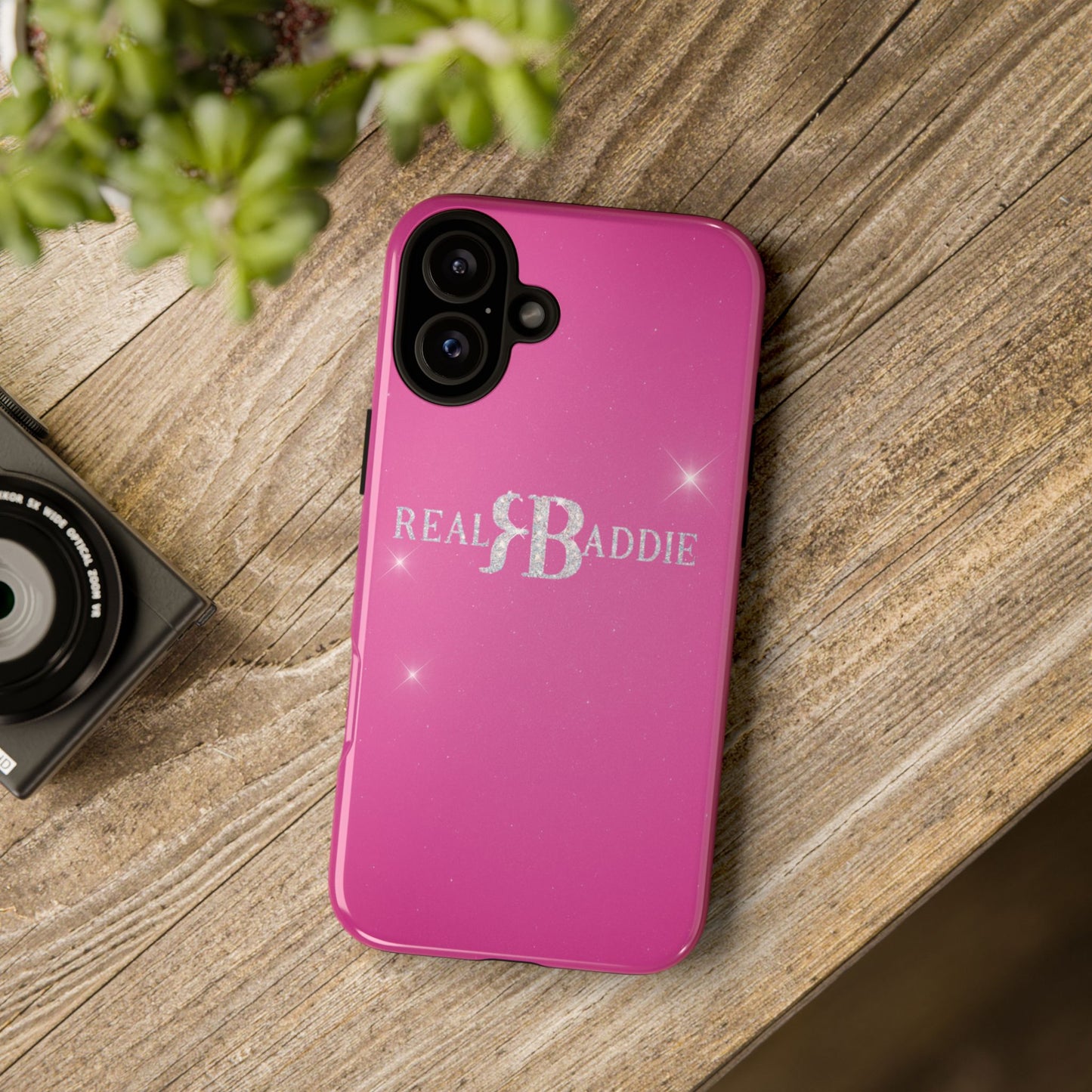 Real Baddie Tough Phone Case — Hot Pink Protective Case
