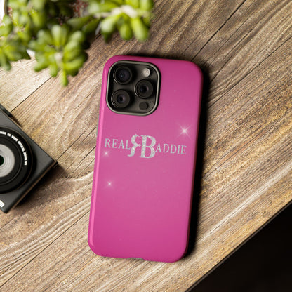 Real Baddie Tough Phone Case — Hot Pink Protective Case