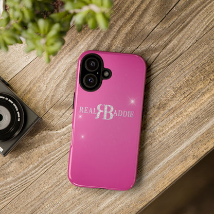 Real Baddie Tough Phone Case — Hot Pink Protective Case