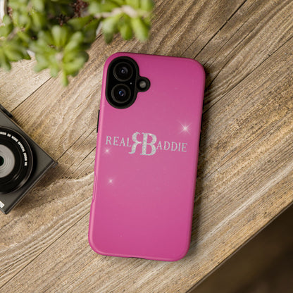 Real Baddie Tough Phone Case — Hot Pink Protective Case
