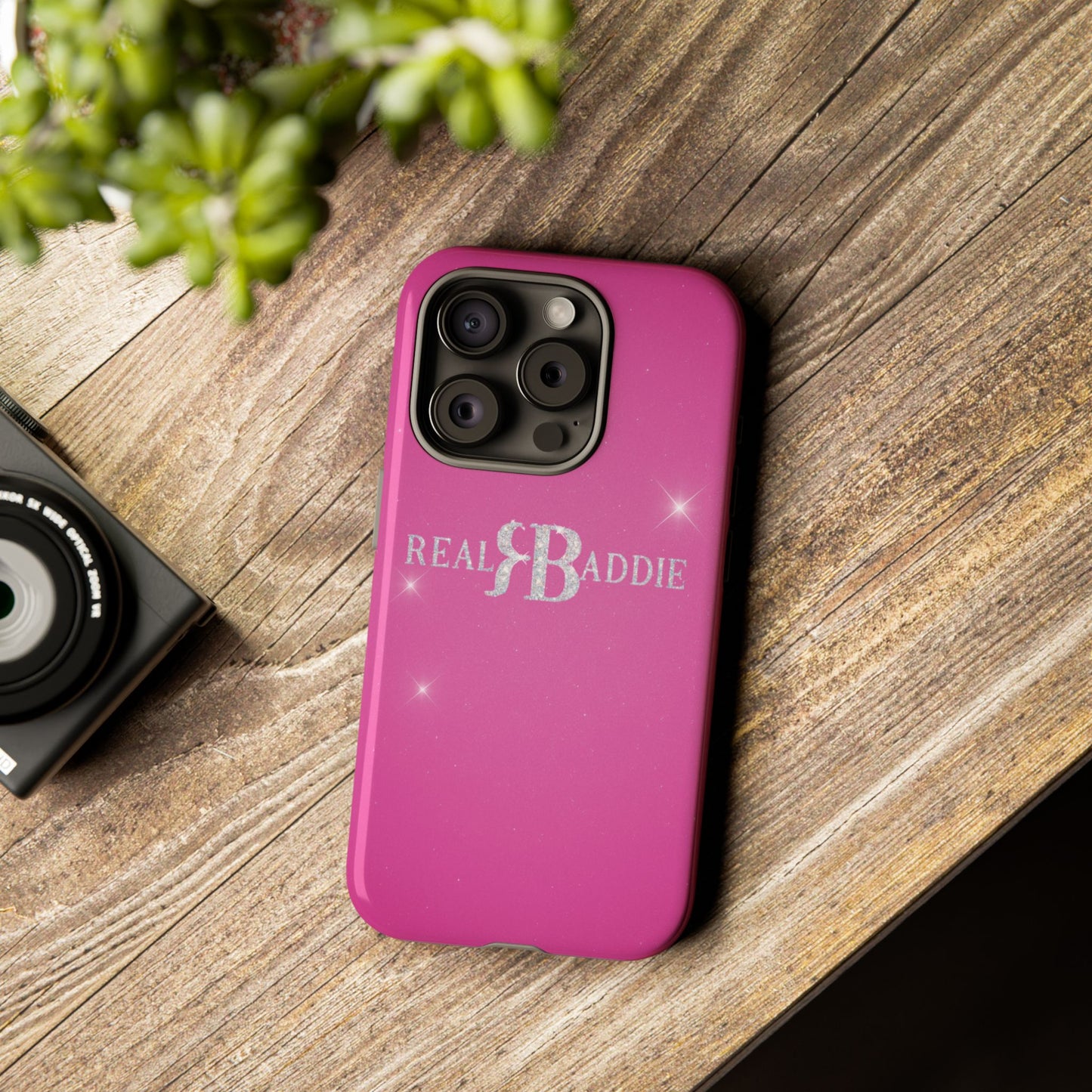 Real Baddie Tough Phone Case — Hot Pink Protective Case