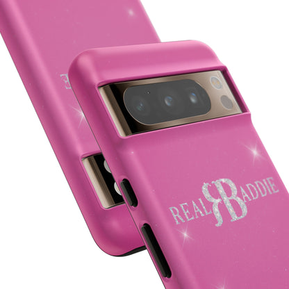 Real Baddie Tough Phone Case — Hot Pink Protective Case
