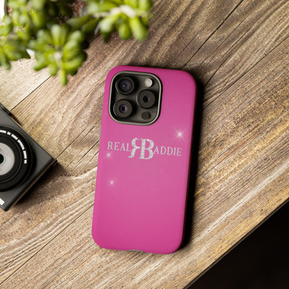Real Baddie Tough Phone Case — Hot Pink Protective Case