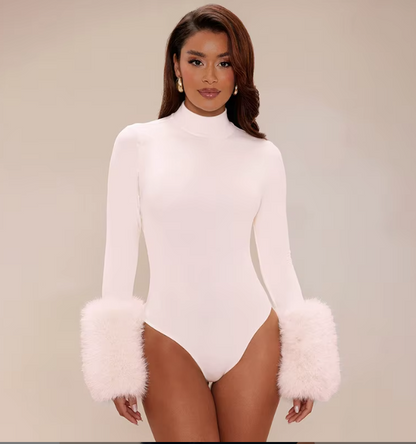 Furry Long Sleeve Bodysuit