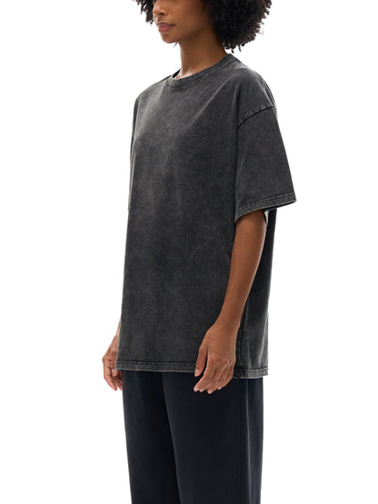 Pretty and Petty Snow Washed Oversized Cotton T-Shirt